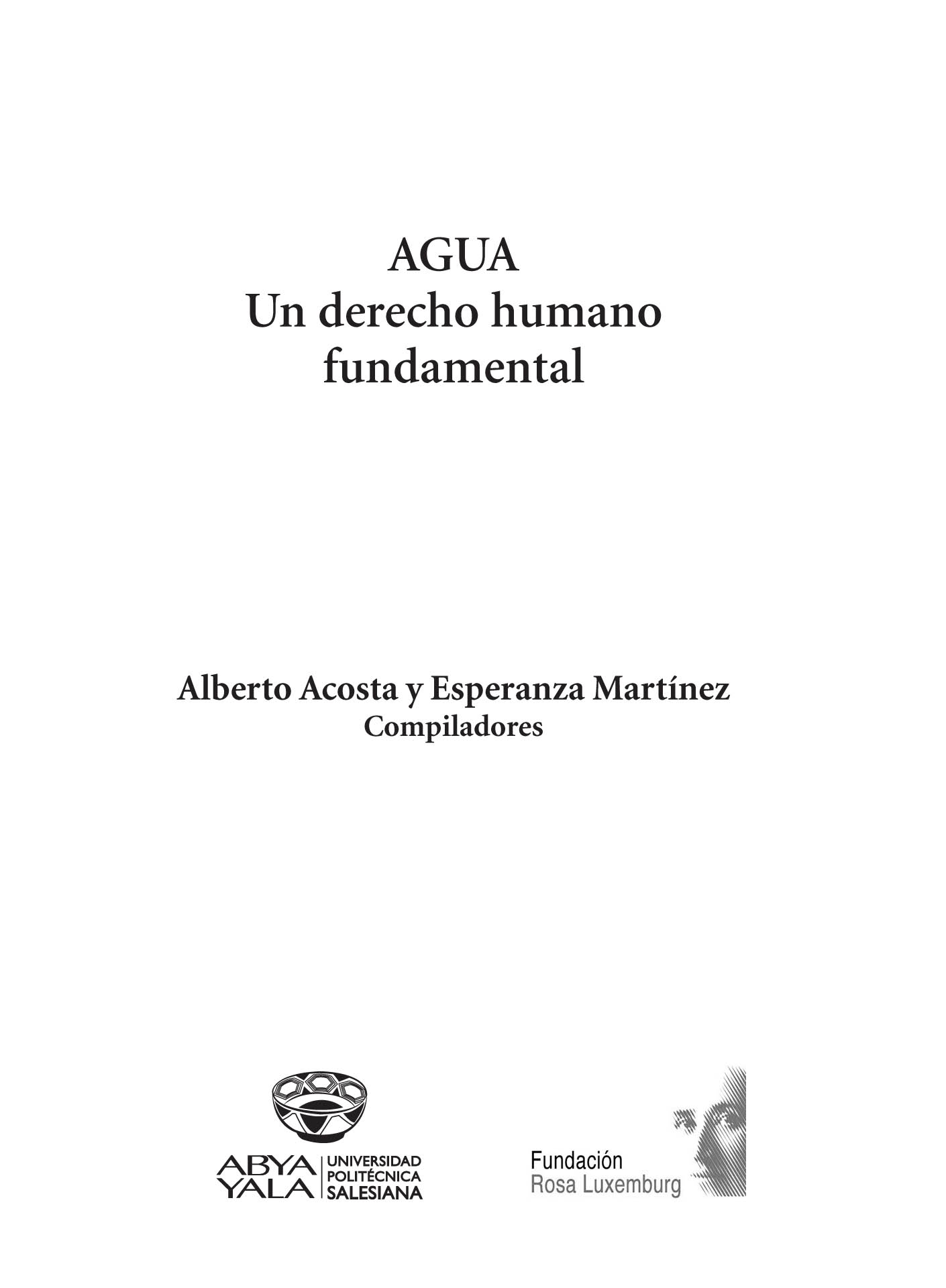 AGUA un derecho humano fundamenta 