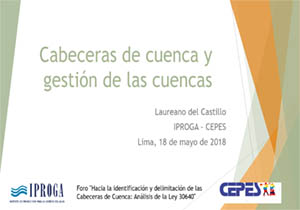 Cabeceras de cuenca y gestión de las cuencas 