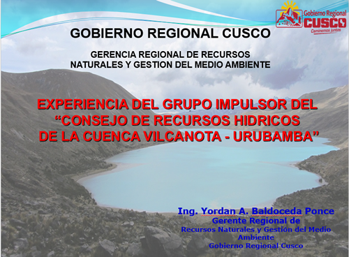 El Consejo de Recursos Hídricos de Cuenca Chira Piura
