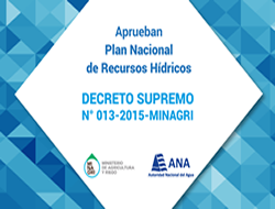 Plan Nacional de Recursos Hídricos