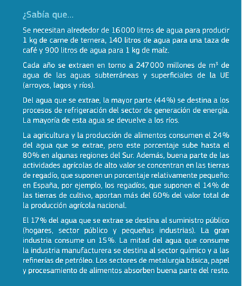 a Directiva Marco
del Agua de la UE