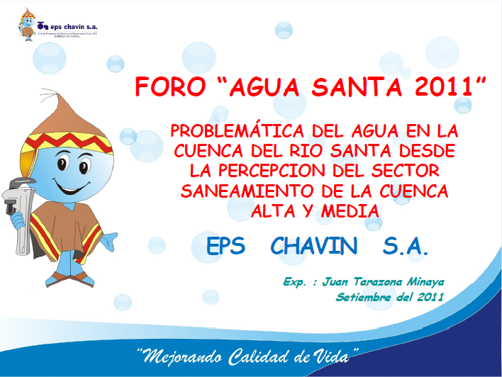 Problemática del agua en la cuenca del Santa