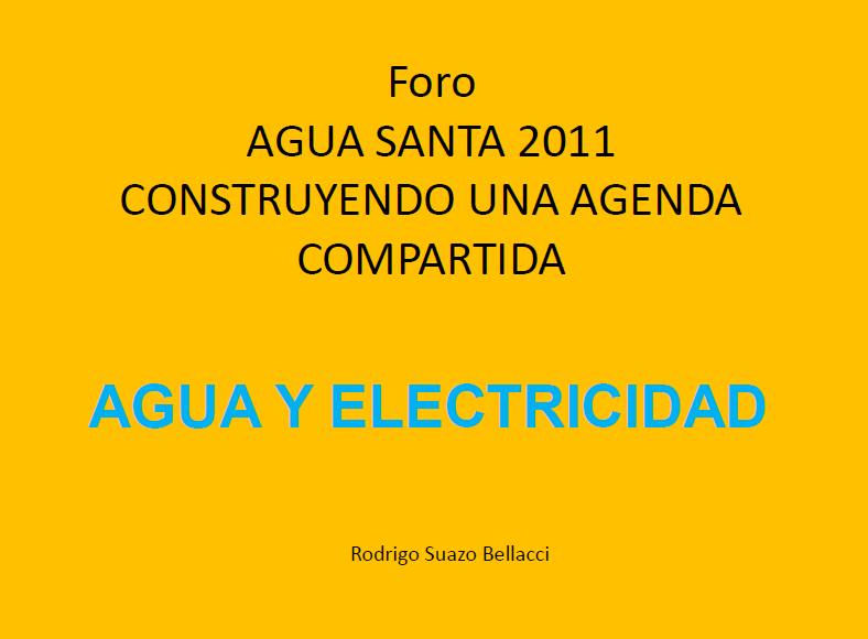 Problemática del agua en la cuenca del Santa