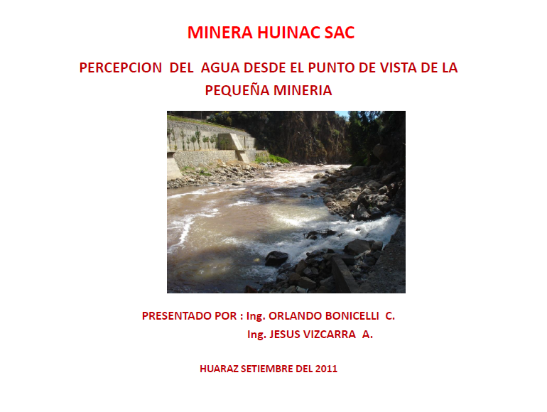 Problemática del agua en la cuenca del Santa