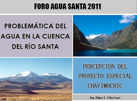 Problemática del agua en la cuenca del Santa