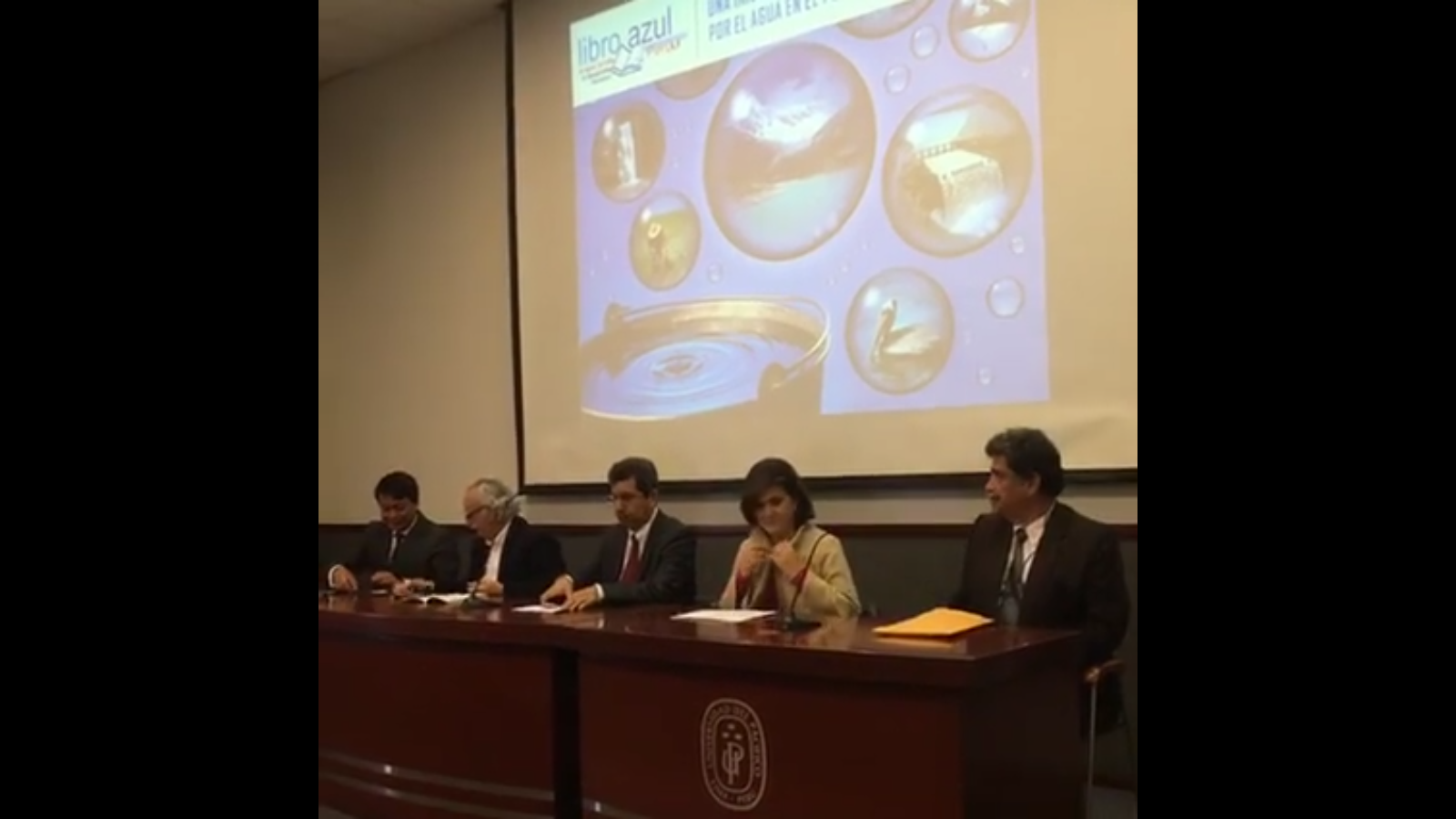 La presentación del Libro Azul, Auditorio MAES HELLER, Universidad del Pacífico, el 27 de octubre del 2016