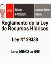 Reglamento de la Ley de Recursos Hídricos 29338